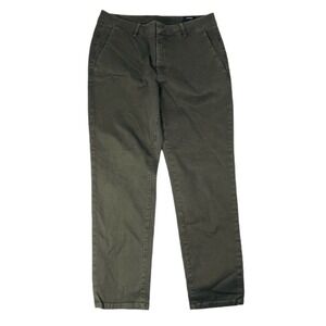 VINCE Green Cotton Polyurethane Chino Pants Mens Size 31X28‎
